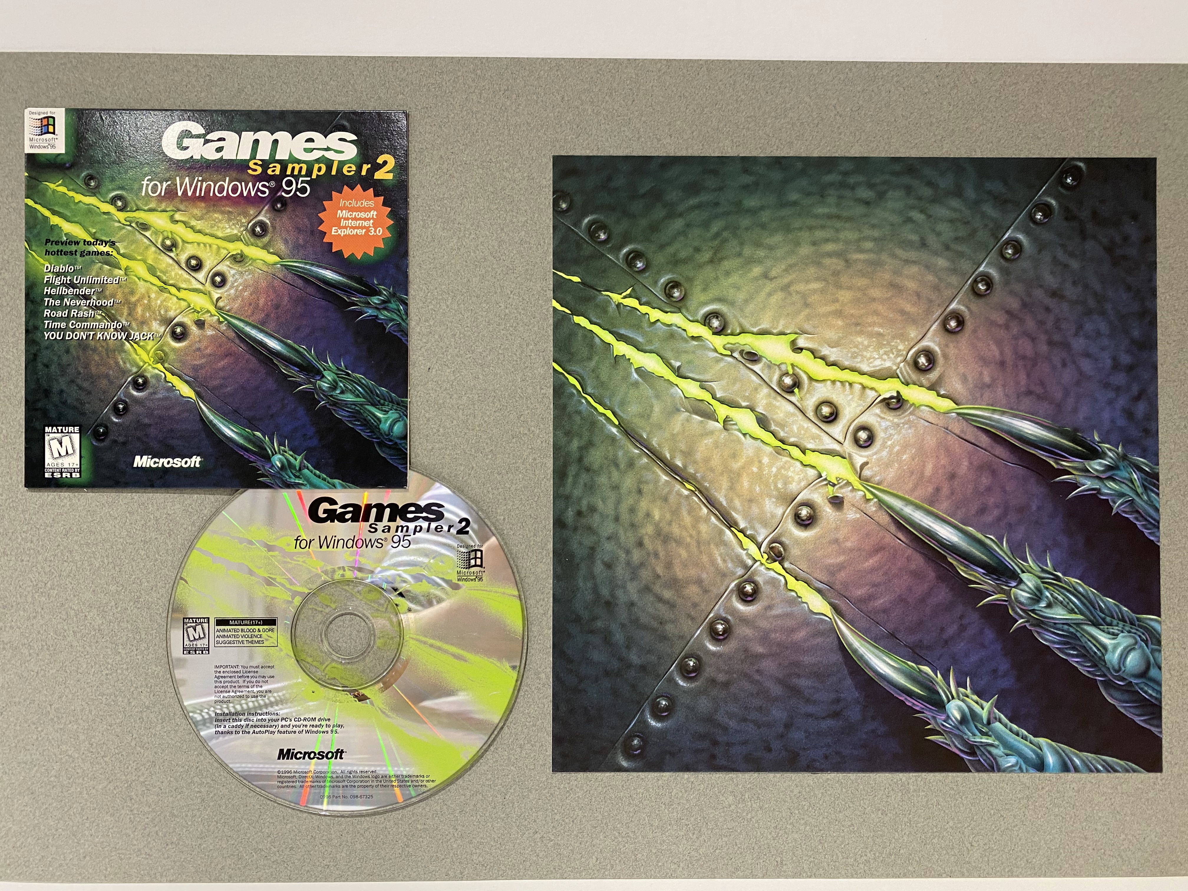Games Sampler 2 Personal Computer Windows 95 Box Art
