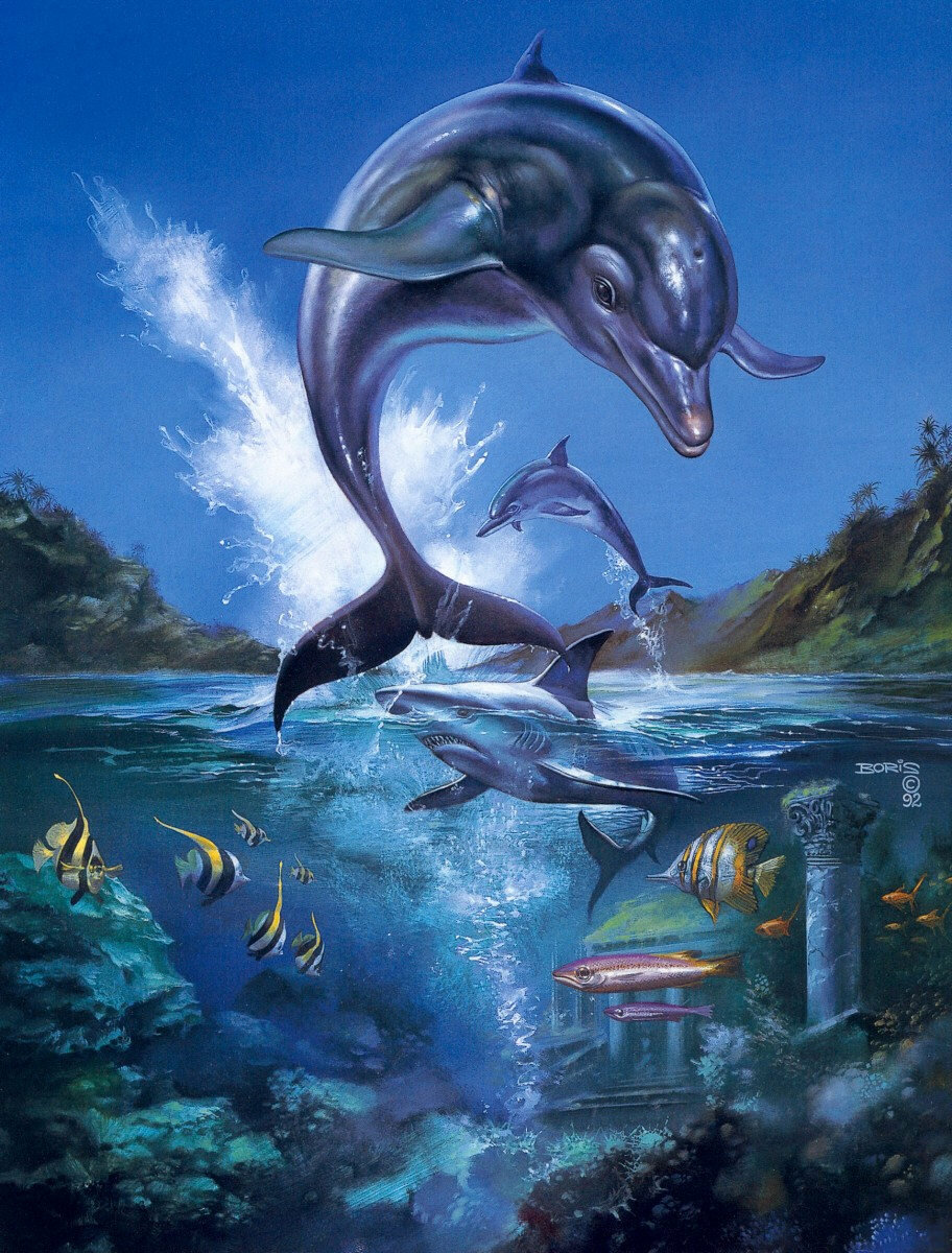 Ecco the Dolphin Sega Genesis CD Box Art