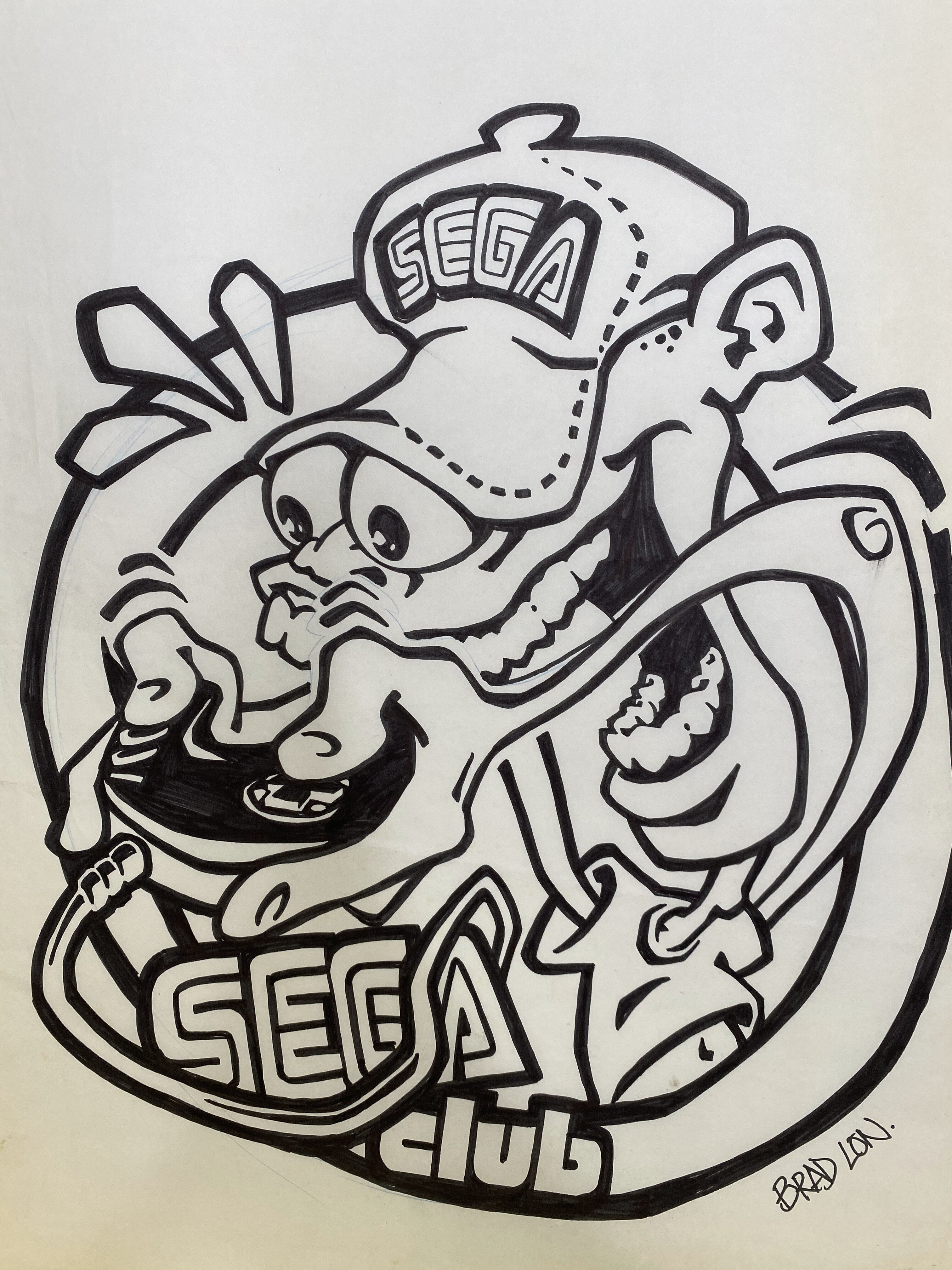 Sega MegaZone Unknown Magazine Art