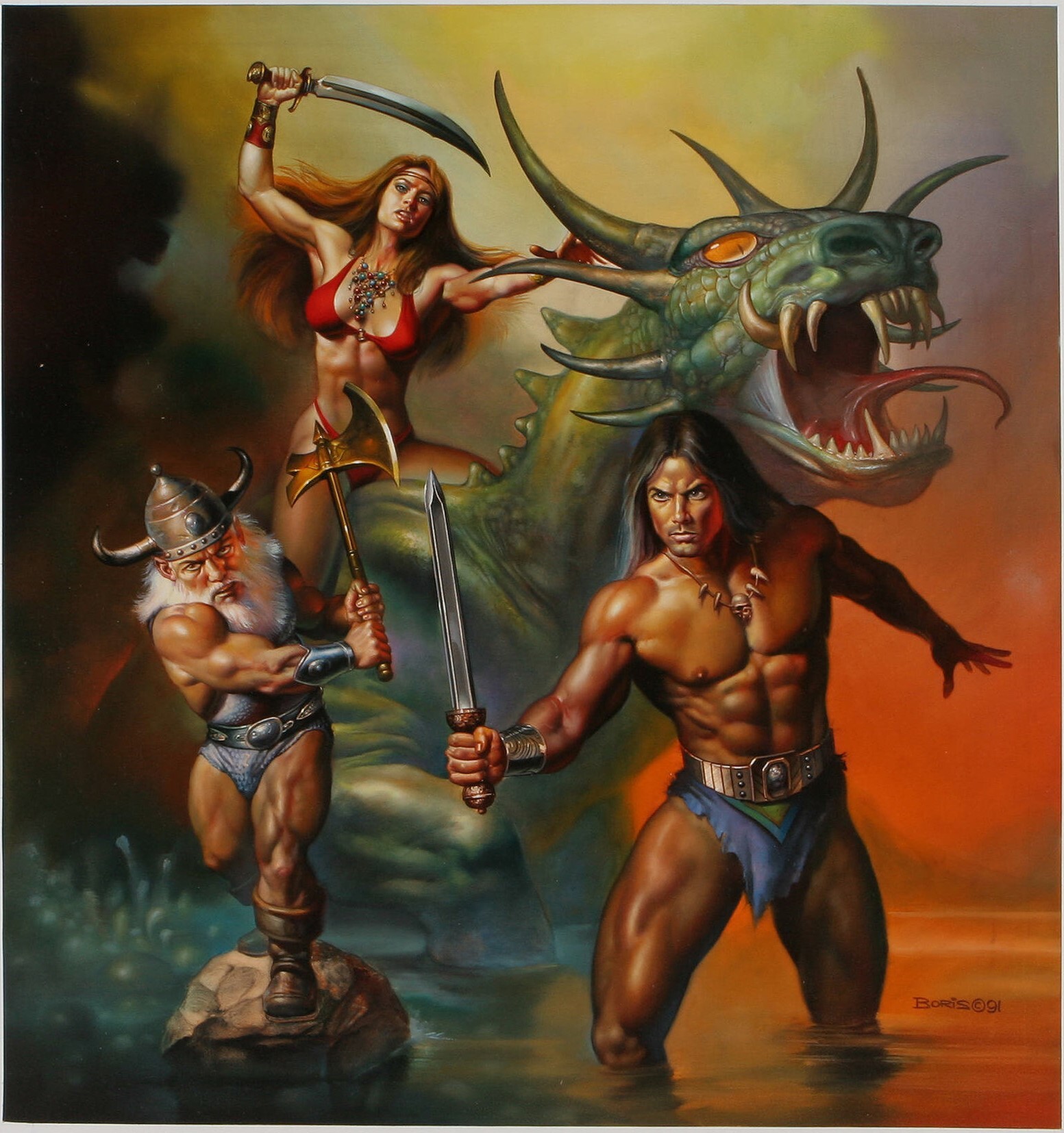 Golden Axe II Sega Genesis Box Art