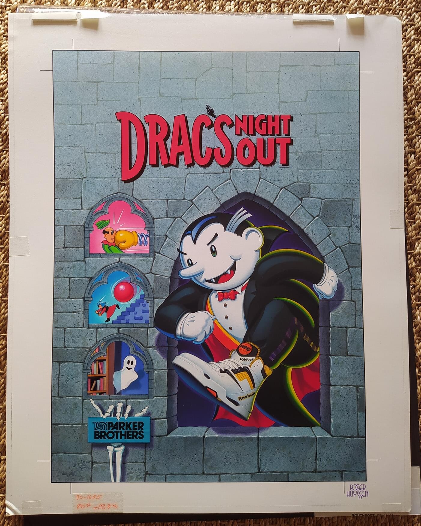 Drac’s Night Out Unreleased NES Box Art