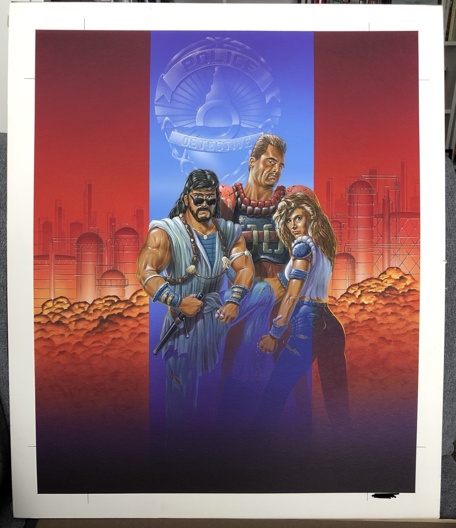 Undercover Cops Unreleased Super Nintendo Box Cover Art