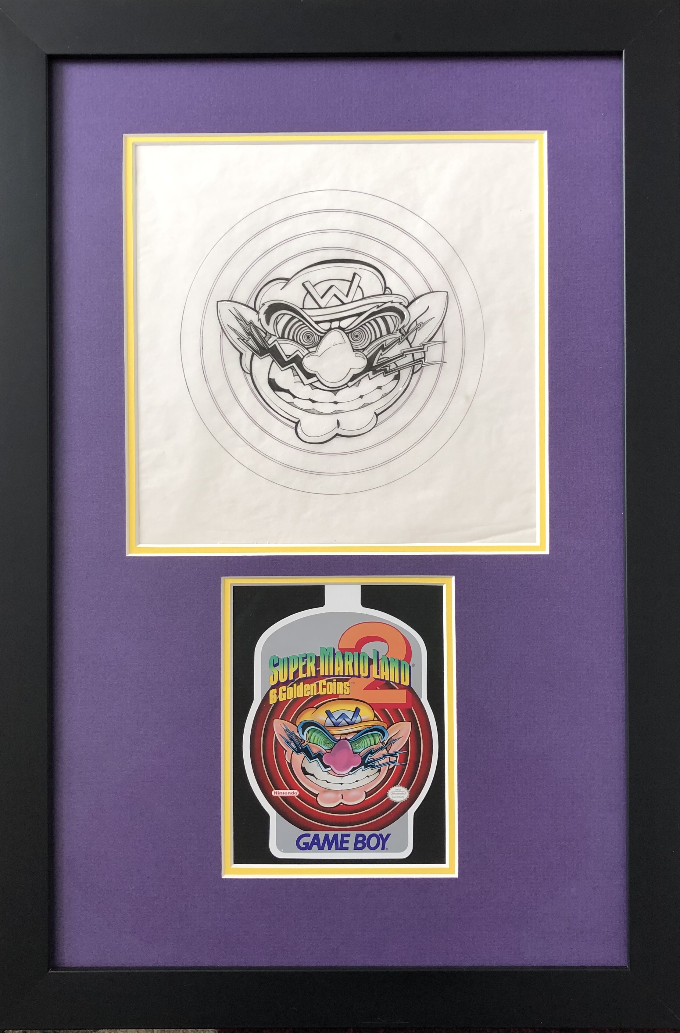 Super Mario Land 2 Wario Display Art