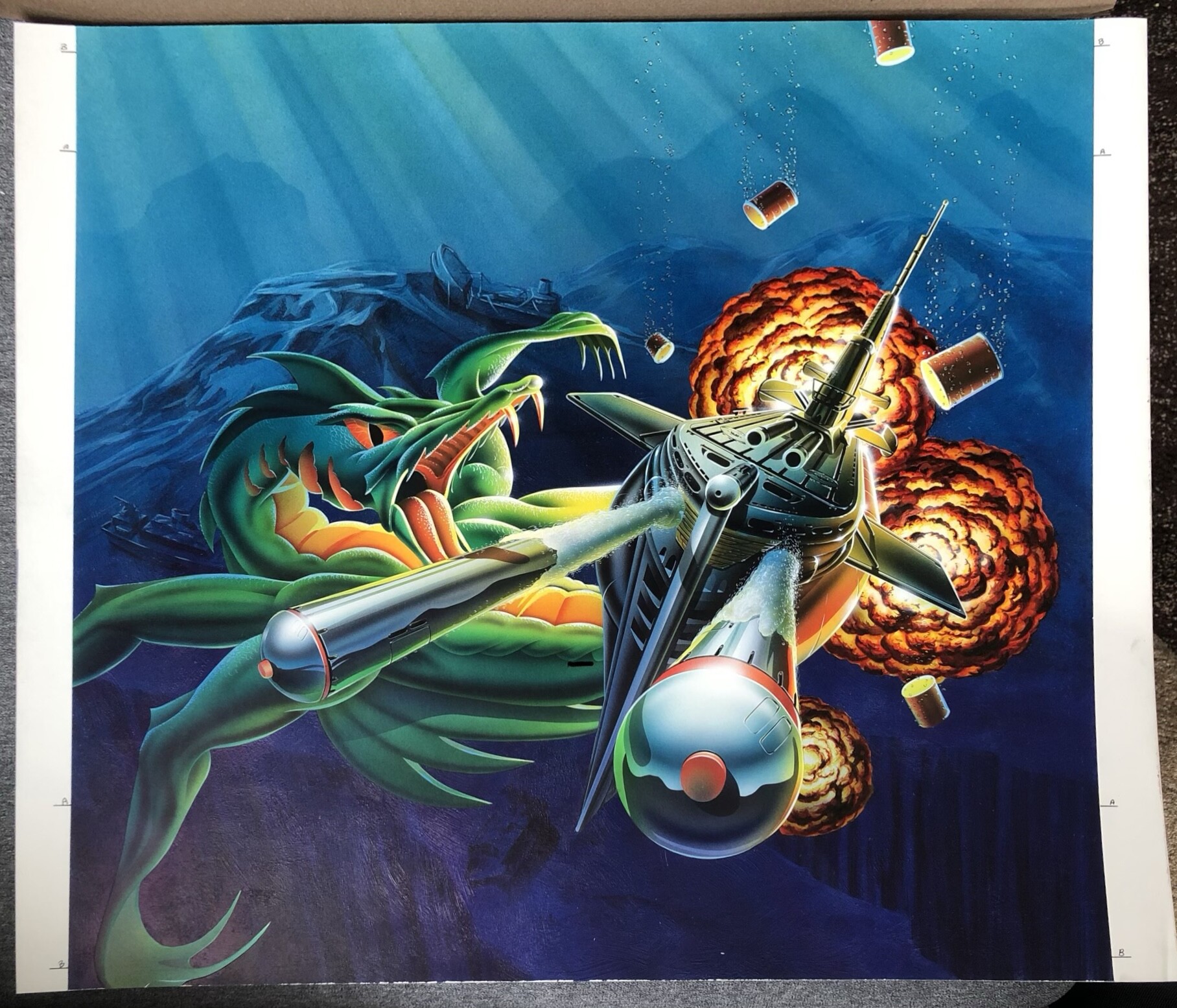 In The Hunt Unreleased Super Nintendo Box Cover Art