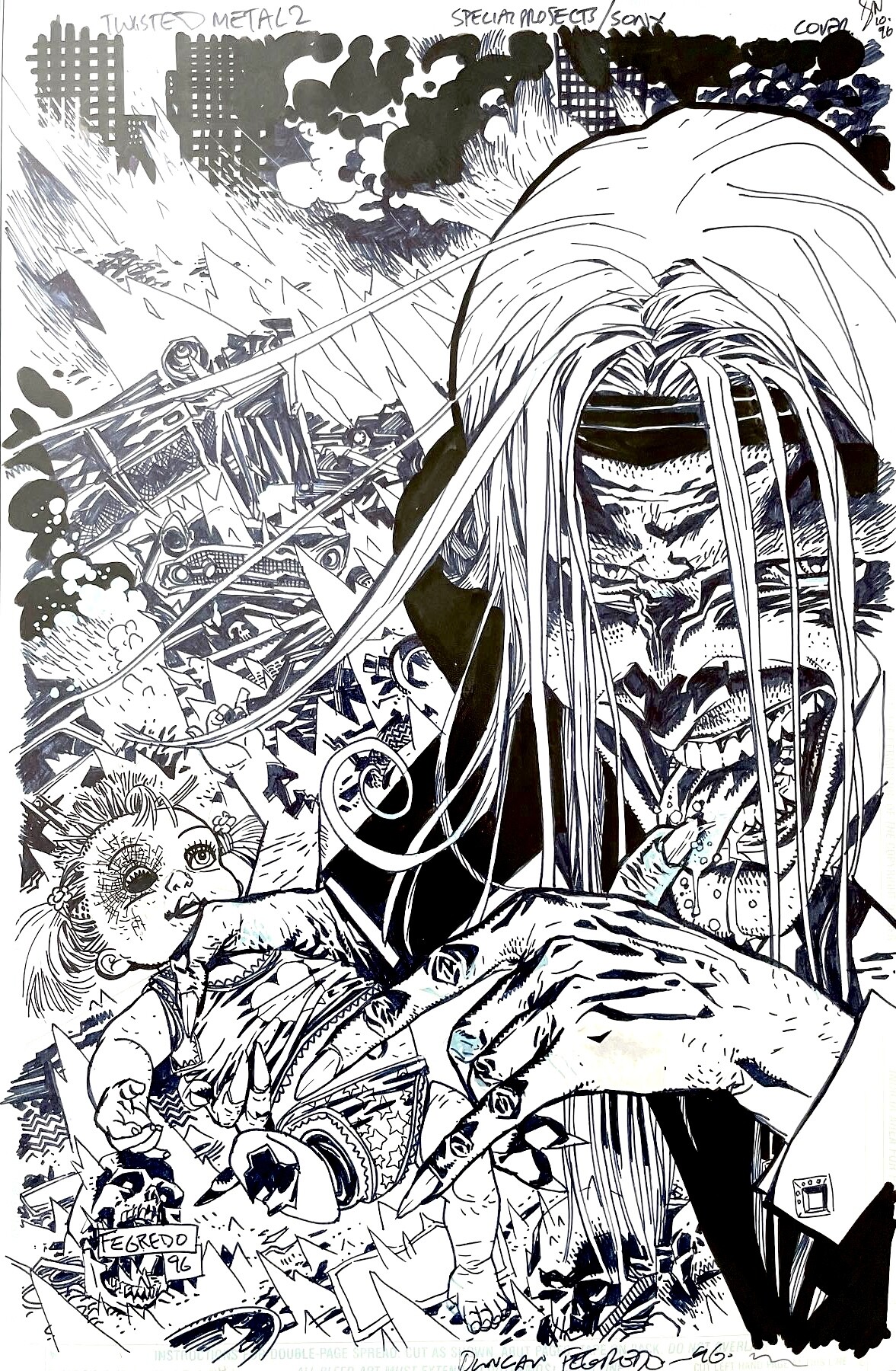 Twisted Metal 2 Promo Comic Cover