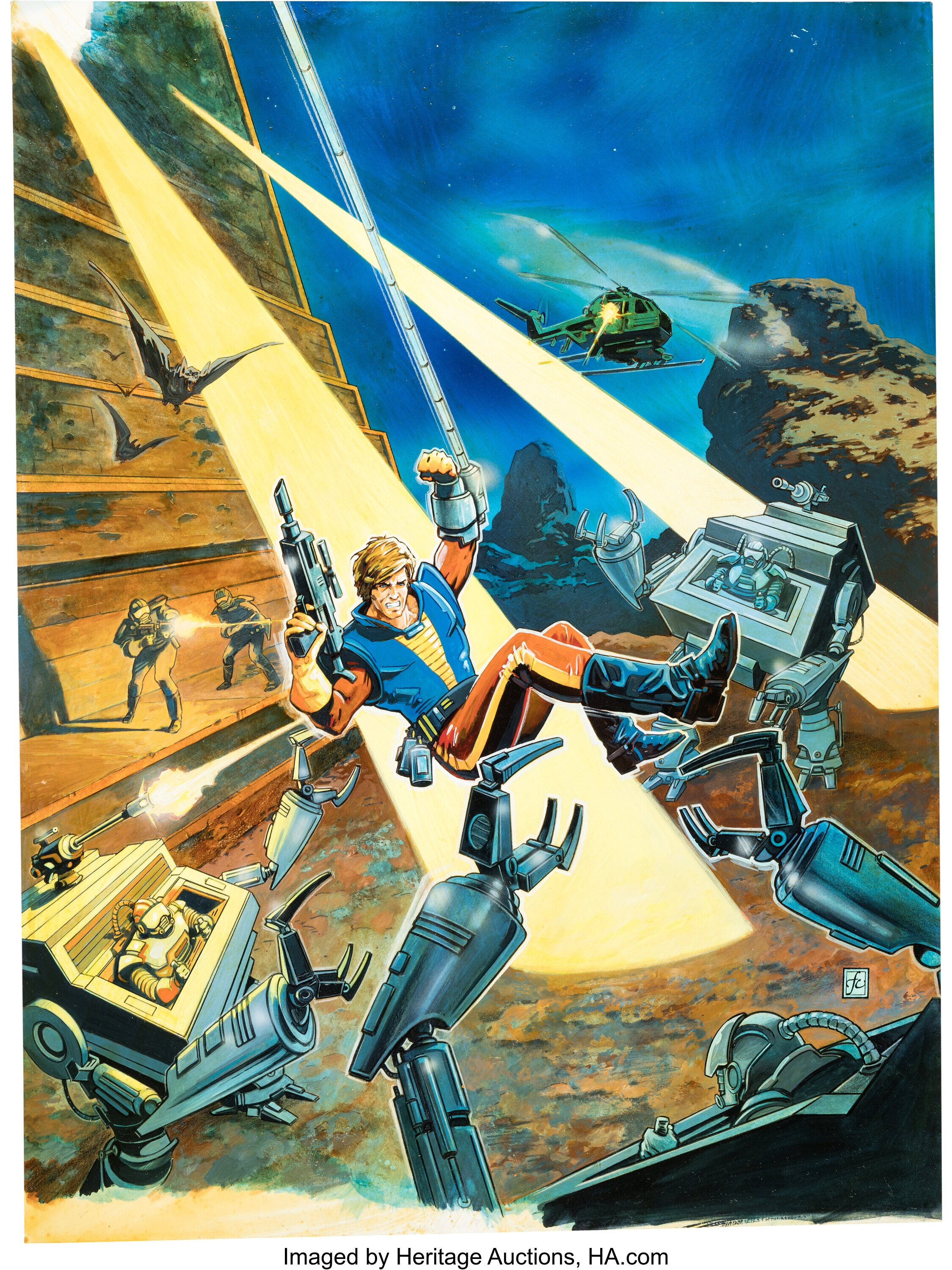Bionic Commando NES box art Frank Cirocco