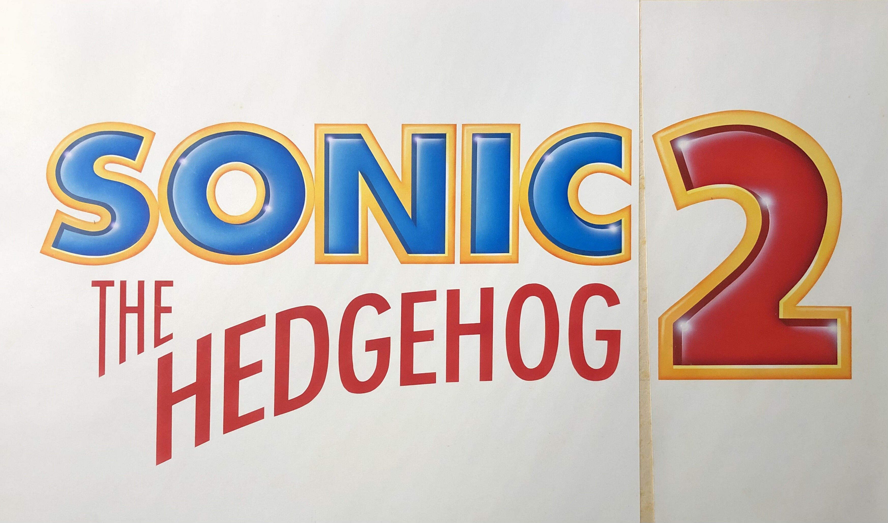 Sonic The Hedgehog 2 Original Title Art