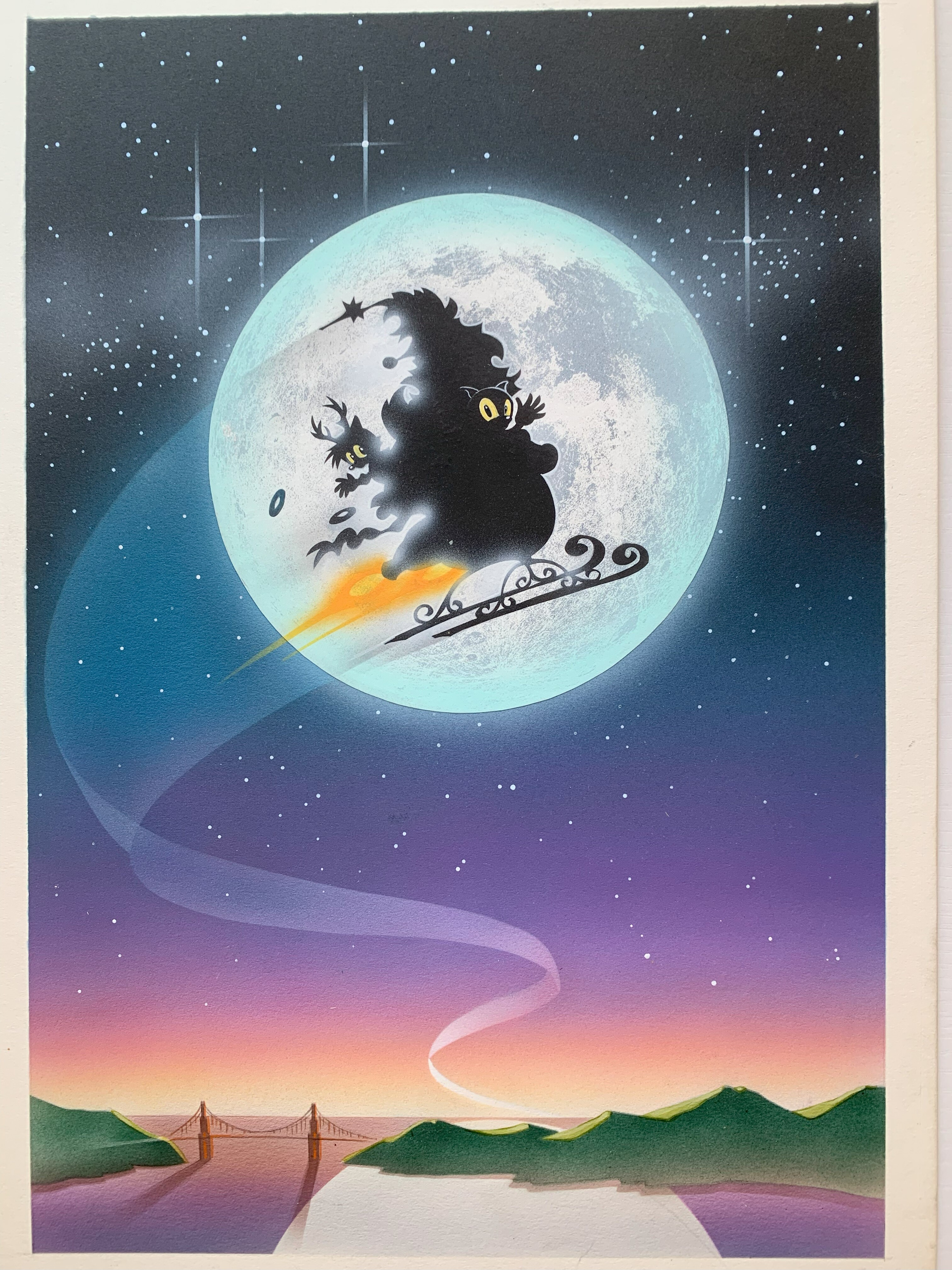 Sega Christmas Holiday Card featuring Sonic and Tails