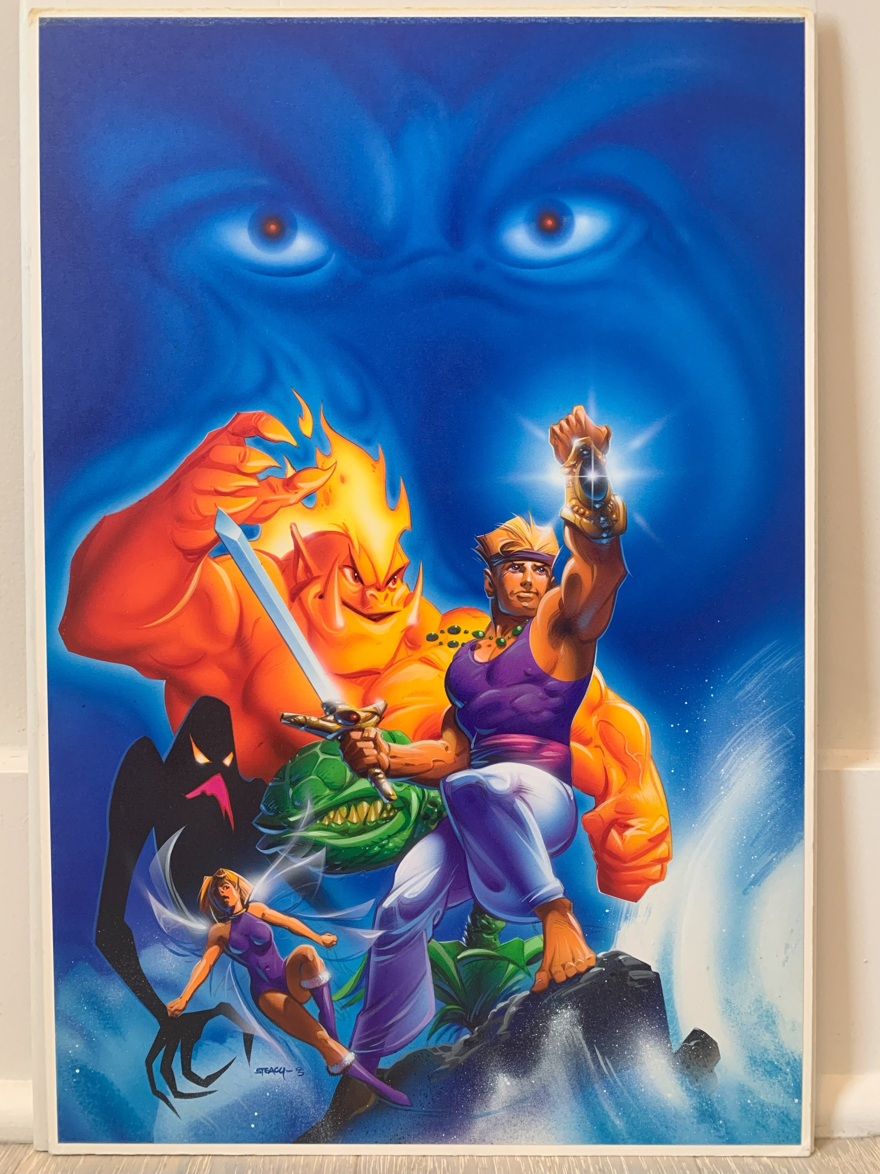Beyond Oasis Sega Genesis Promotional Advertising Artwork