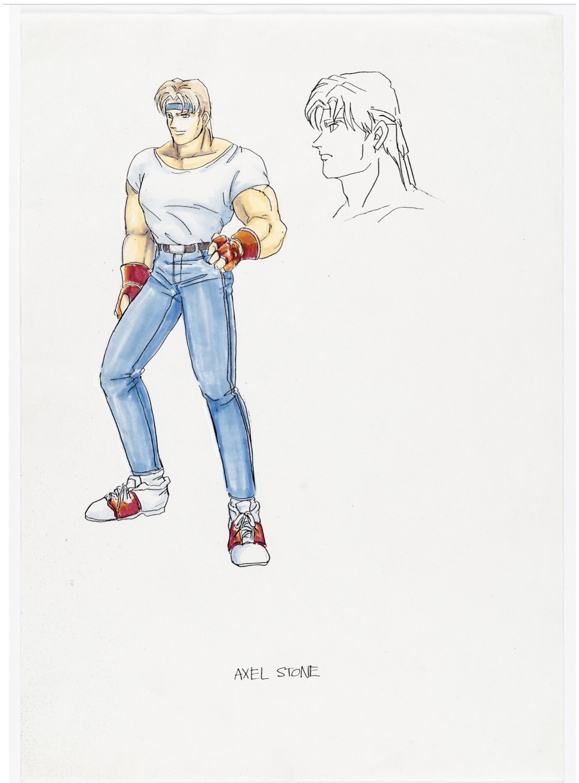 Streets of Rage 2 Sega Character Art of Axel Stone