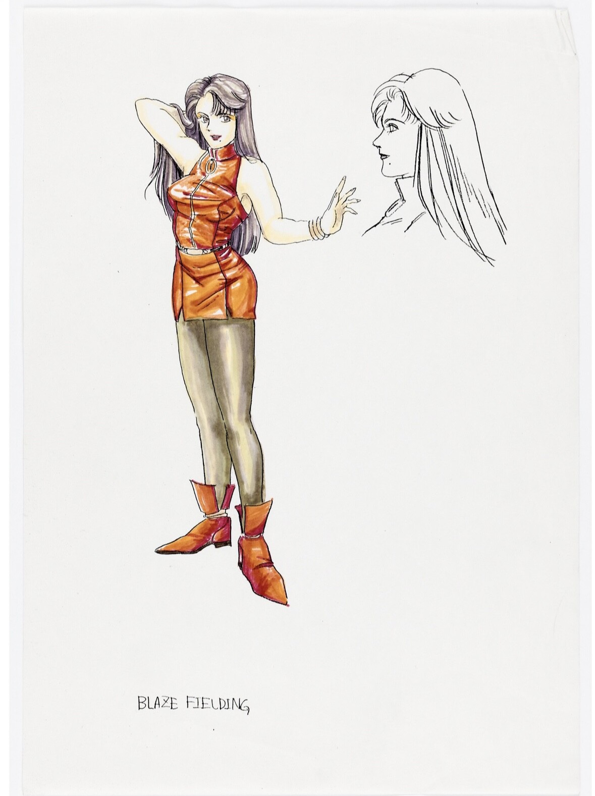 Streets of Rage 2 Sega Character Art of Blaze Fielding
