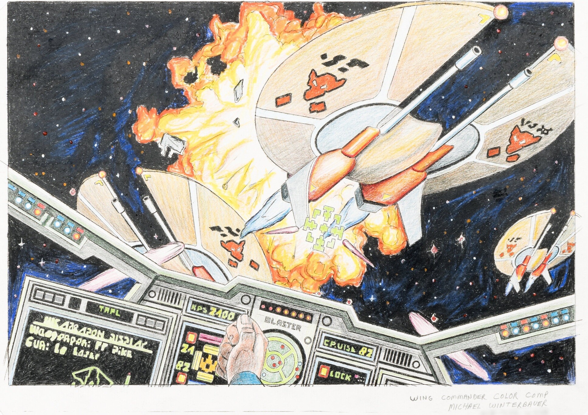 Wing Commander - Box Art Color Comp