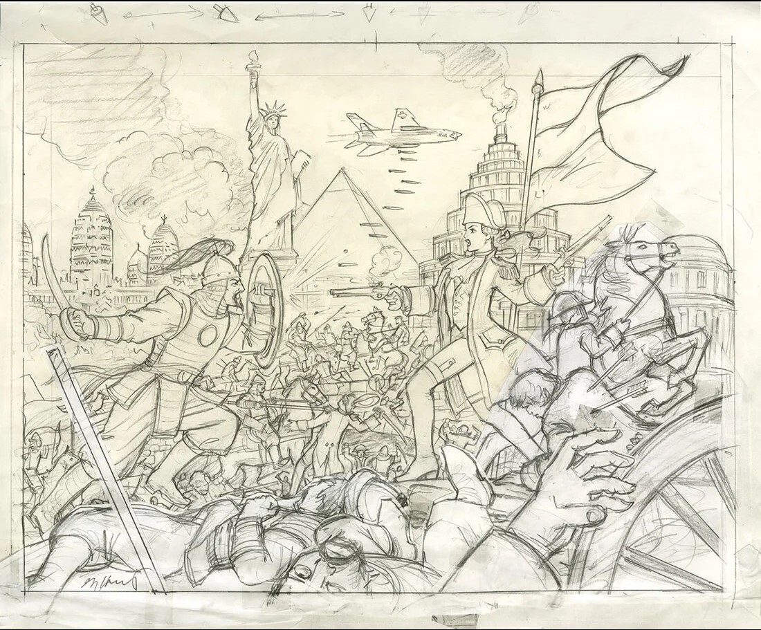 Civilization IV  Gold Edition Windows Poster Art Preliminary Sketch