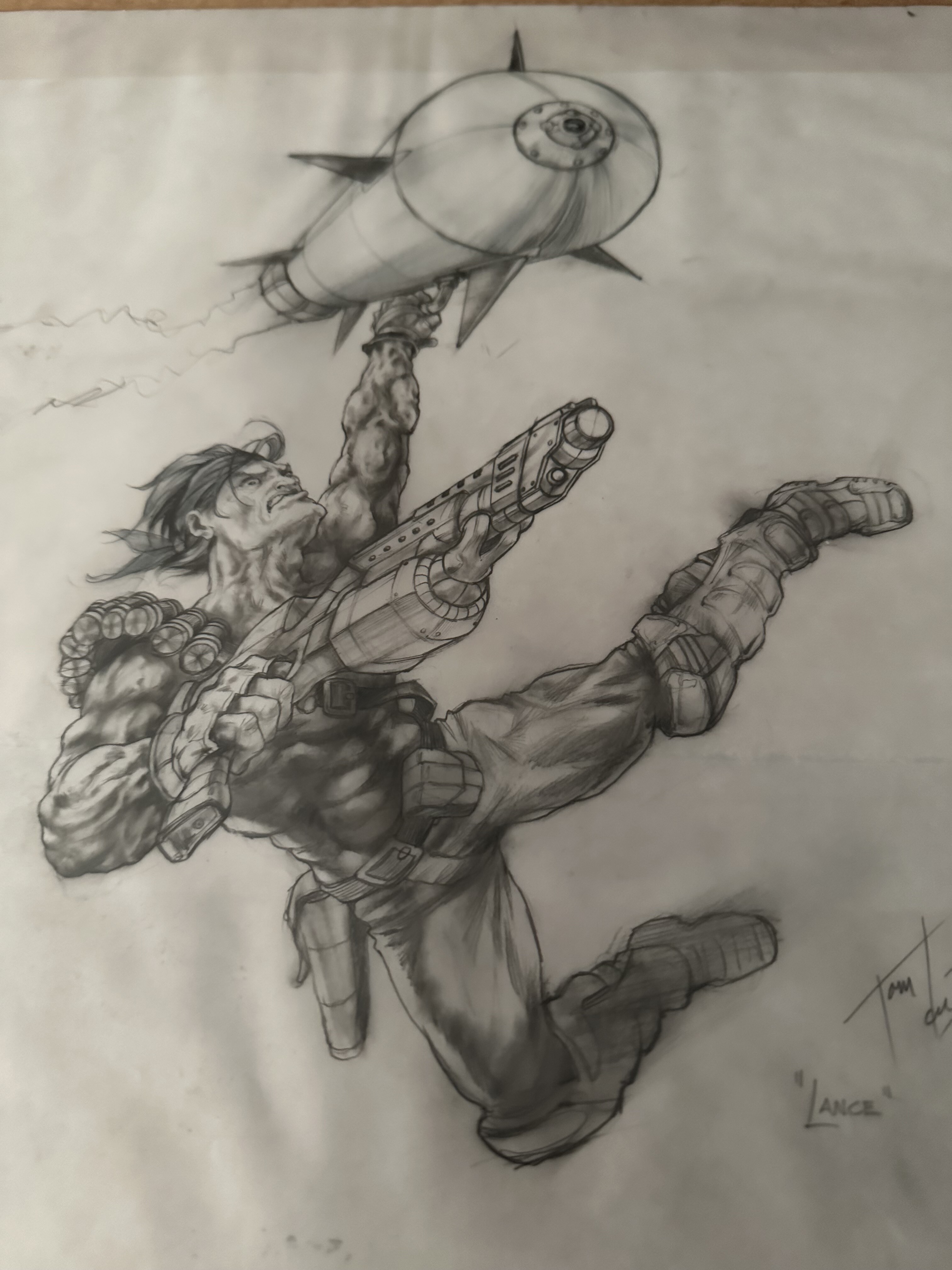 Contra Anniversary “Lance Rides the Rocket” Box Art