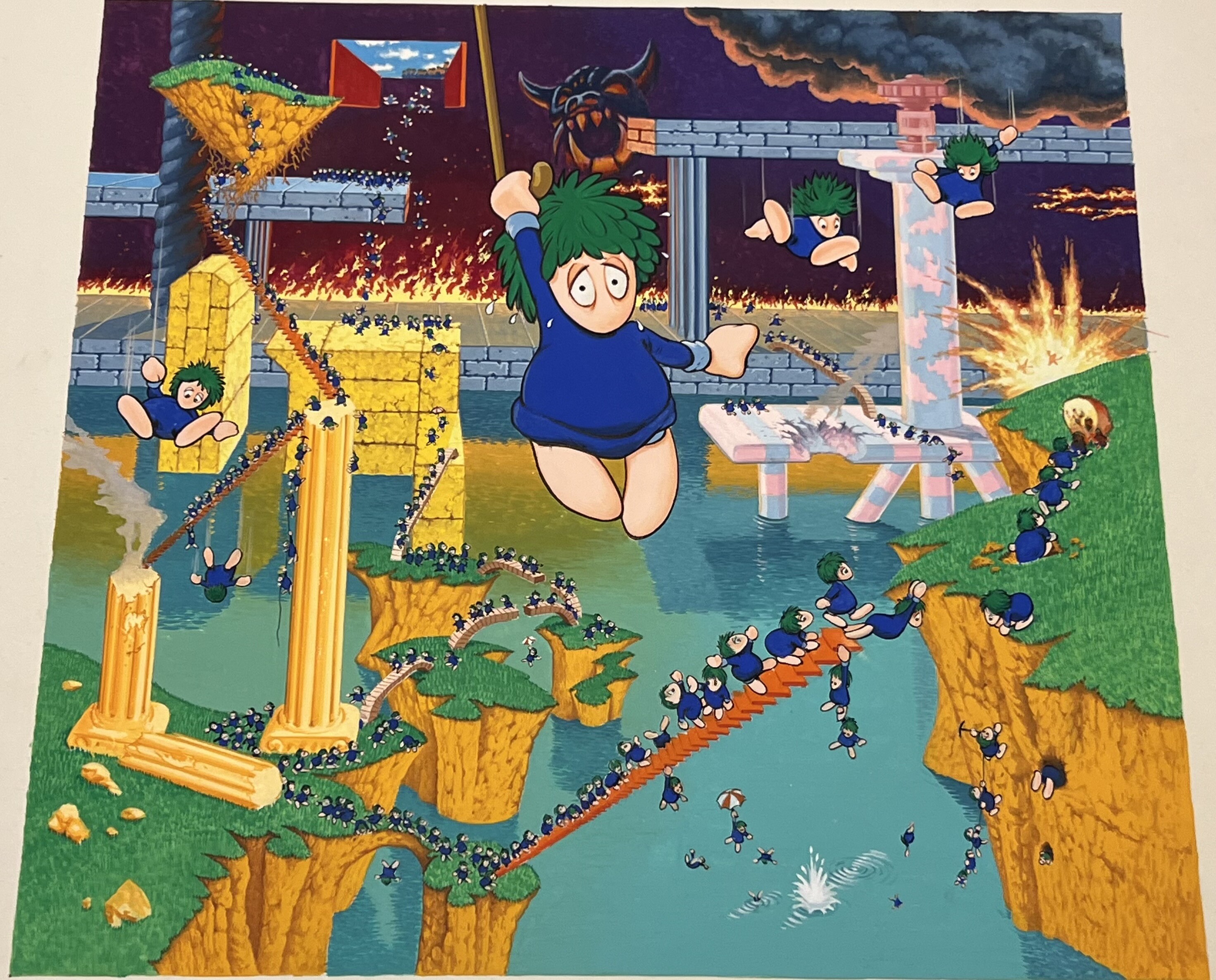 Oh No! More Lemmings Home Computers Box Art
