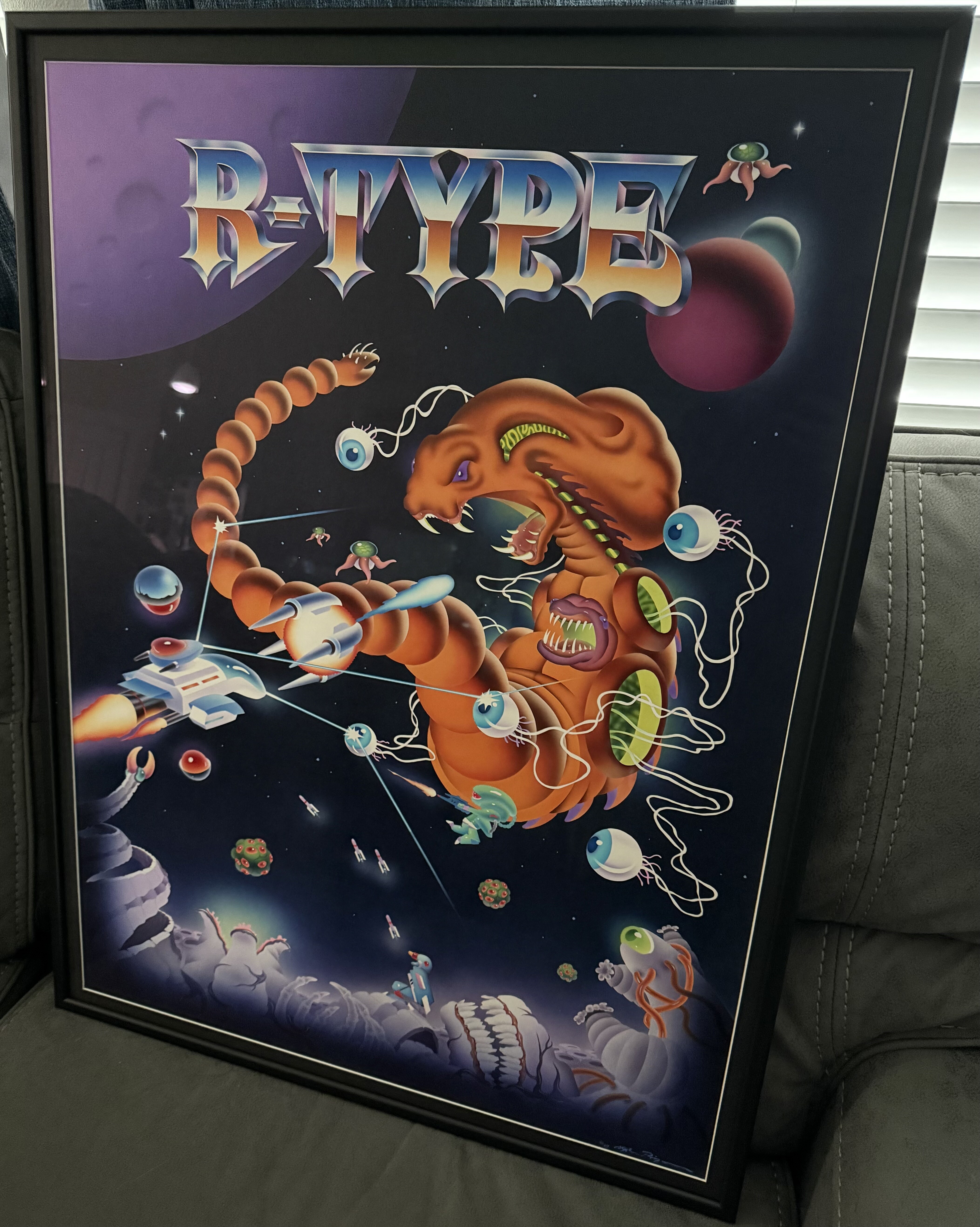 R-Type Arcade Cabinet Side Art